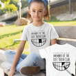 Load image into Gallery viewer, Girl sitting on a bench customizable t shirt official member of the lost tooth club