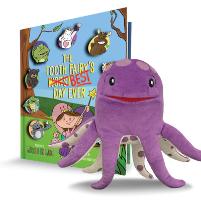 Bubbles  Octopus Tooth Fairy Pillow and Tooth Fairy Book Gift Set