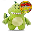 Load image into Gallery viewer, Green plush toy with a logo for 'The Tooth Bugle Nom-Noms' on a white background
