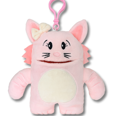 Ruby Cat Bag Charm Backpack Clip on