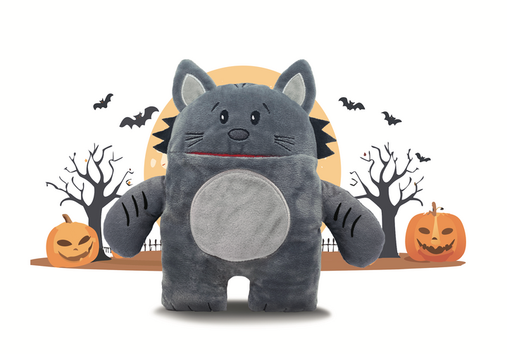 Dark Gizmo Kitty Cat tooth fair pillow